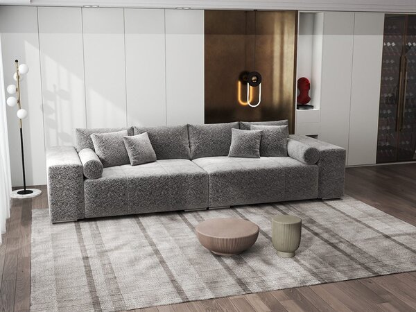 Canapea extensibilă dumonde cu ladă de depozitare Marbela XXL Arena Gri Grafit 295x120 cm