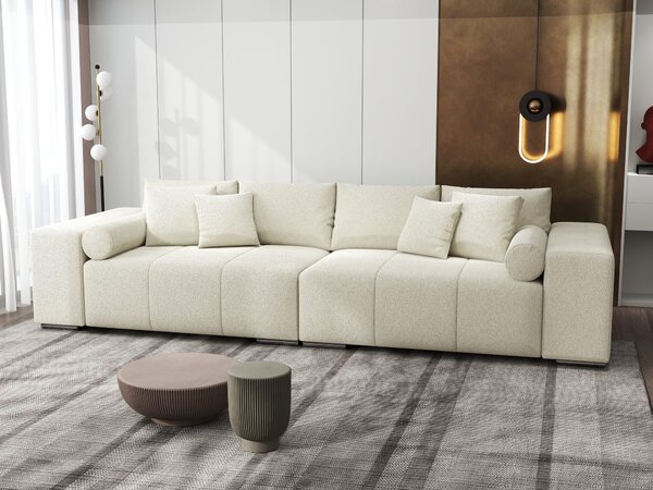 Canapea extensibilă dumonde cu ladă de depozitare Marbela XXL Quelle Bej 02 295x120 cm