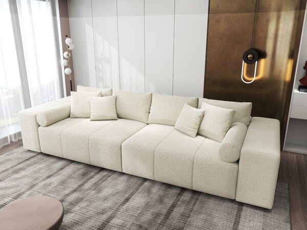 Canapea extensibilă dumonde cu ladă de depozitare Marbela XXL Quelle Bej 02 295x120 cm