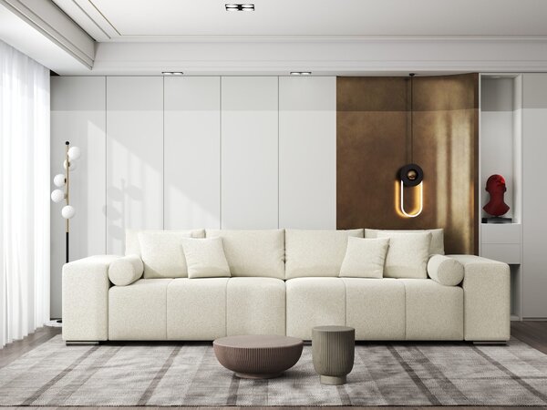Canapea extensibilă dumonde cu ladă de depozitare Marbela XXL Quelle Bej 02 295x120 cm
