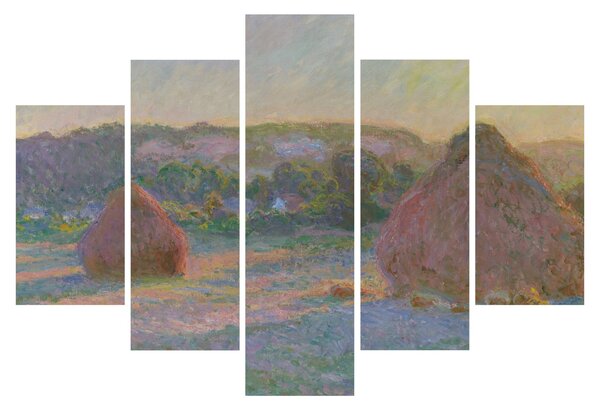 Tablou - Claude Monet, Stacks of Wheat (End of Summer) , reproducere (150x105 cm)
