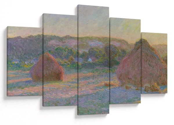 Tablou - Claude Monet, Stacks of Wheat (End of Summer) , reproducere (150x105 cm)