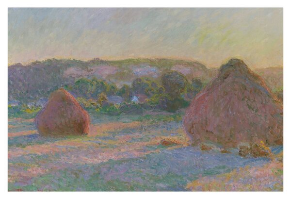 Tablou - Claude Monet, Stacks of Wheat (End of Summer) , reproducere (90x60 cm)
