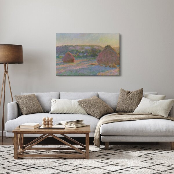 Tablou - Claude Monet, Stacks of Wheat (End of Summer) , reproducere (90x60 cm)