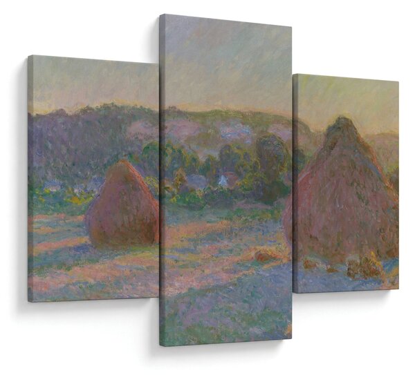 Tablou - Claude Monet, Stacks of Wheat (End of Summer) , reproducere (90x60 cm)