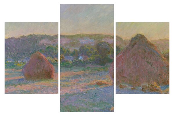 Tablou - Claude Monet, Stacks of Wheat (End of Summer) , reproducere (90x60 cm)