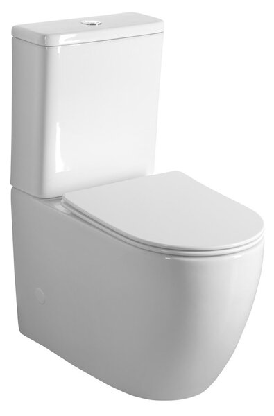Sapho Sapho, vas combinat WC INFINITY RIMLESS cu rezervor, deșeuri inferioare/spate, alb, PC105WR