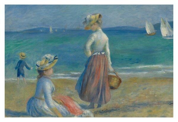 Tablou - Auguste Renoir, Figures on the Beach, reproducere (90x60 cm)