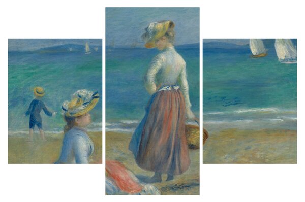 Tablou - Auguste Renoir, Figures on the Beach, reproducere (90x60 cm)