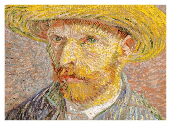Tablou - Vincent van Gogh, Self-Portrait with a Straw Hat (The Potato Peeler), reproducere (70x50 cm)