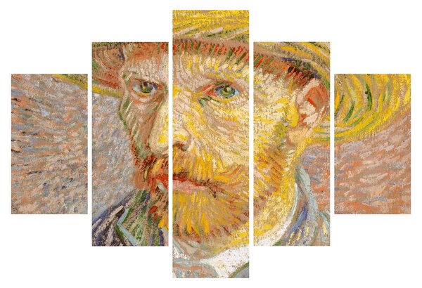 Tablou - Vincent van Gogh, Self-Portrait with a Straw Hat (The Potato Peeler), reproducere (150x105 cm)