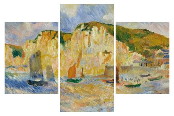 Tablou - Auguste Renoir, Sea and Cliffs, reproducere (90x60 cm)