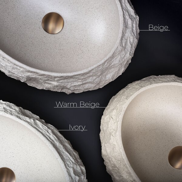 Lavoar pe blat Mika Warm Beige