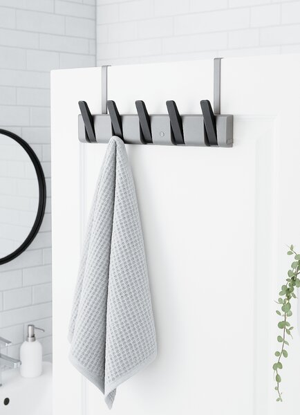 Cuier de perete PIANO HANGER 45,5x11 cm, gri-negru
