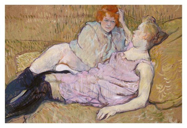 Tablou - Henri de Toulouse-Lautrec, The Sofa, reproducere (90x60 cm)