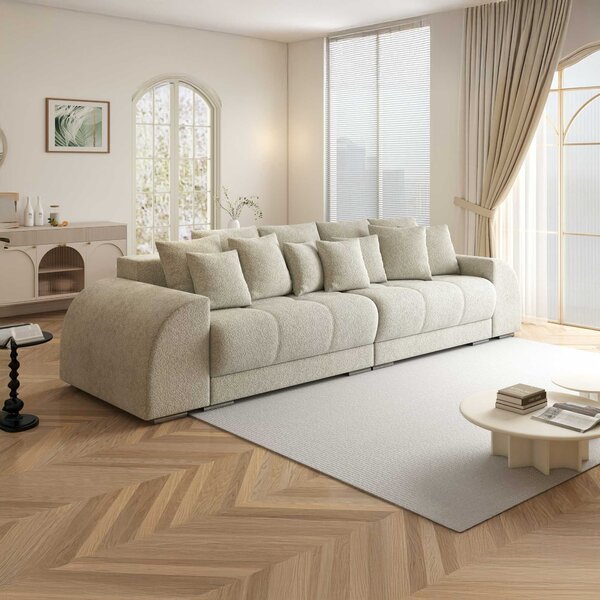 Canapea extensibilă dumonde cu 2 lăzi de depozitare Verona Arena Bej 20 310x120 cm