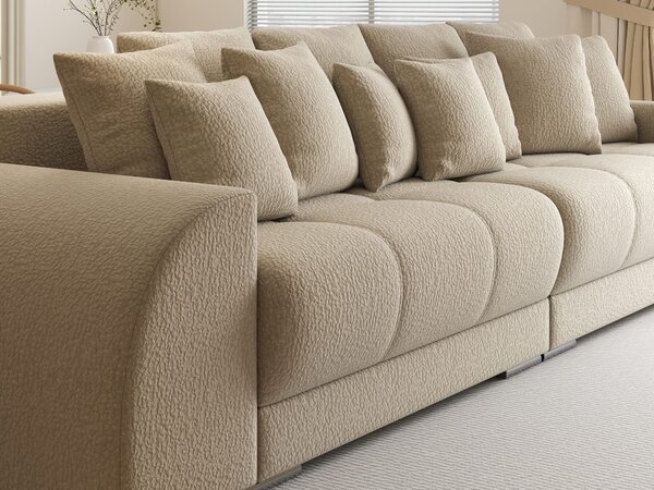 Canapea extensibilă dumonde cu 2 lăzi de depozitare Verona Jaguar Bej 310x120 cm