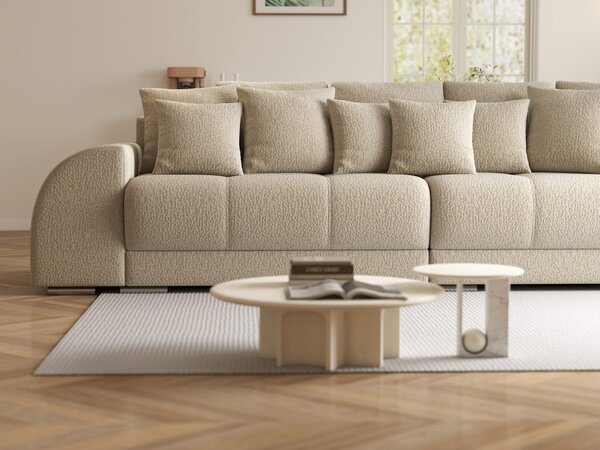 Canapea extensibilă dumonde cu 2 lăzi de depozitare Verona Jaguar Bej 310x120 cm