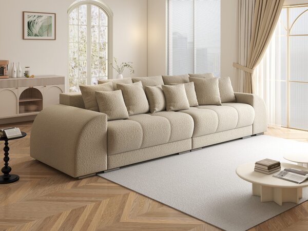 Canapea extensibilă dumonde cu 2 lăzi de depozitare Verona Jaguar Bej 310x120 cm