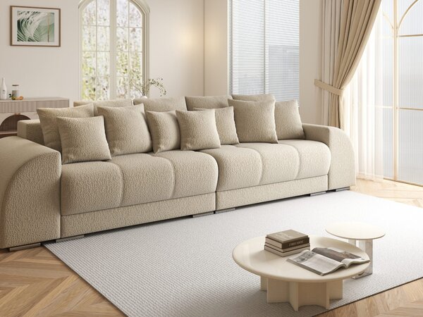 Canapea extensibilă dumonde cu 2 lăzi de depozitare Verona Jaguar Bej 310x120 cm