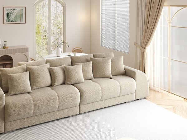 Canapea extensibilă dumonde cu 2 lăzi de depozitare Verona Jaguar Bej 310x120 cm