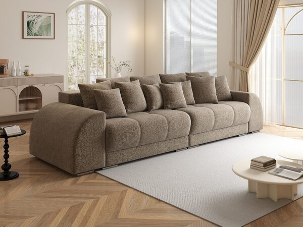 Canapea extensibilă dumonde cu 2 lăzi de depozitare Verona Jaguar Maro Cappuccino 310x120 cm