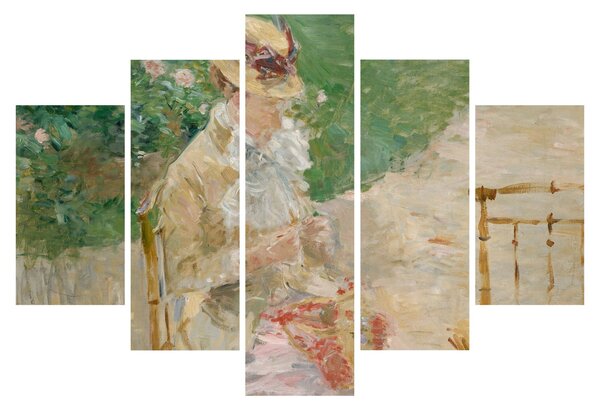 Tablou - Berthe Morisot, Young Woman Knitting, reproducere (150x105 cm)