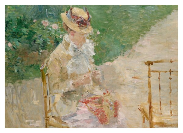 Tablou - Berthe Morisot, Young Woman Knitting, reproducere (70x50 cm)