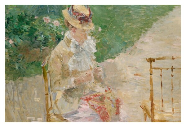 Tablou - Berthe Morisot, Young Woman Knitting, reproducere (90x60 cm)