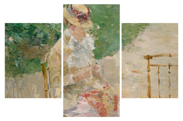 Tablou - Berthe Morisot, Young Woman Knitting, reproducere (90x60 cm)