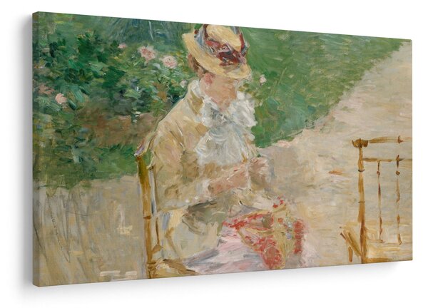Tablou - Berthe Morisot, Young Woman Knitting, reproducere (90x60 cm)
