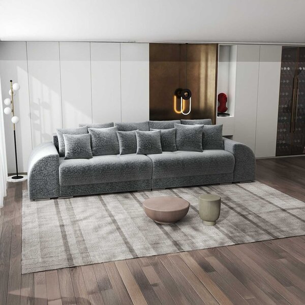 Canapea extensibilă dumonde cu 2 lăzi de depozitare Verona Monte Gri 90 310x120 cm