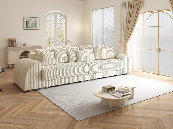 Canapea extensibilă dumonde cu 2 lăzi de depozitare Verona Tilia Bej 01 310x120 cm