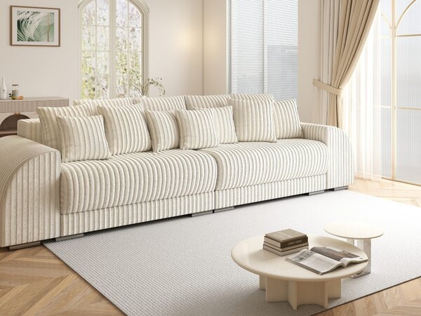 Canapea extensibilă dumonde cu 2 lăzi de depozitare Verona Tilia Bej 01 310x120 cm