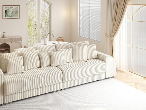 Canapea extensibilă dumonde cu 2 lăzi de depozitare Verona Tilia Bej 01 310x120 cm