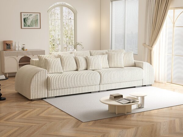 Canapea extensibilă dumonde cu 2 lăzi de depozitare Verona Tilia Bej 01 310x120 cm