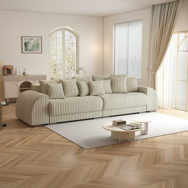 Canapea extensibilă dumonde cu 2 lăzi de depozitare Verona Tilia Bej 08 310x120 cm