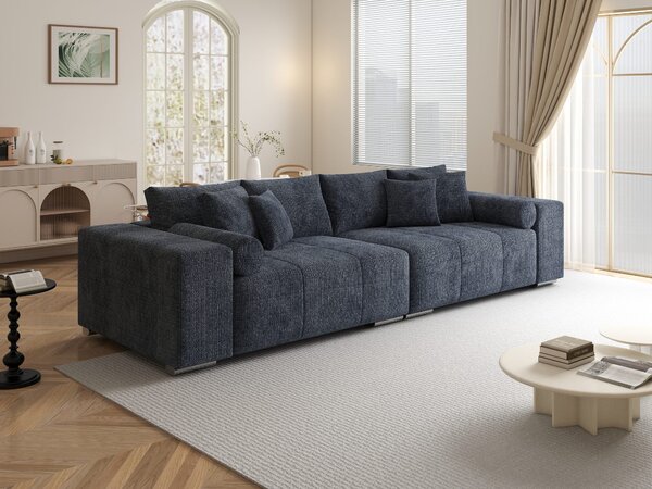Canapea extensibilă dumonde cu ladă de depozitare Marbela XXL Cremona Albastru 295x120 cm