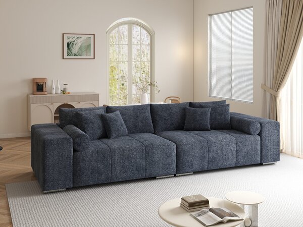 Canapea extensibilă dumonde cu ladă de depozitare Marbela XXL Cremona Albastru 295x120 cm
