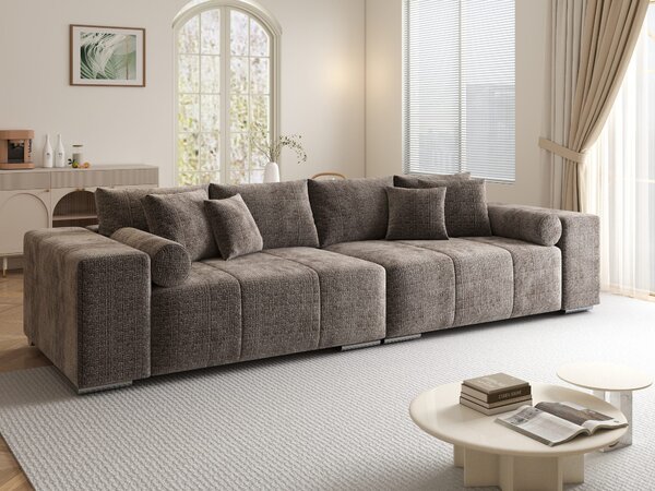 Canapea extensibilă dumonde cu ladă de depozitare Marbela XXL Cremona Maro-bej 295x120 cm