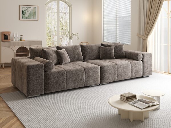 Canapea extensibilă dumonde cu ladă de depozitare Marbela XXL Cremona Maro-bej 295x120 cm