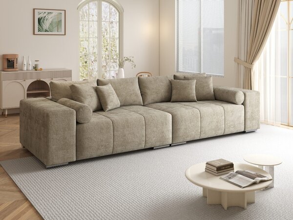 Canapea extensibilă dumonde cu ladă de depozitare Marbela XXL Cremona Bej 14 295x120 cm