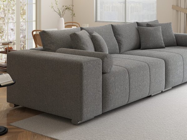 Canapea extensibilă dumonde cu ladă de depozitare Marbela XXL Monte Gri 84 295x120 cm