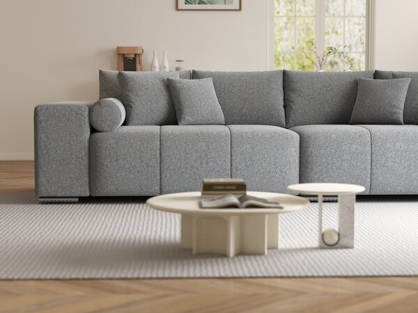 Canapea extensibilă dumonde cu ladă de depozitare Marbela XXL Monte Gri 84 295x120 cm