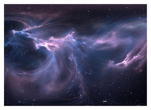 Tablou pe sticlă - Nebuloasa spațială (70x50 cm)
