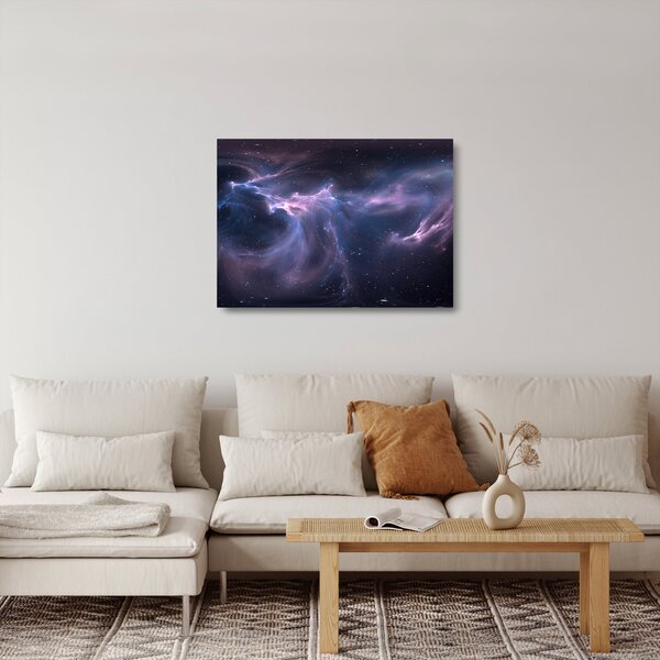 Tablou pe sticlă - Nebuloasa spațială (70x50 cm)