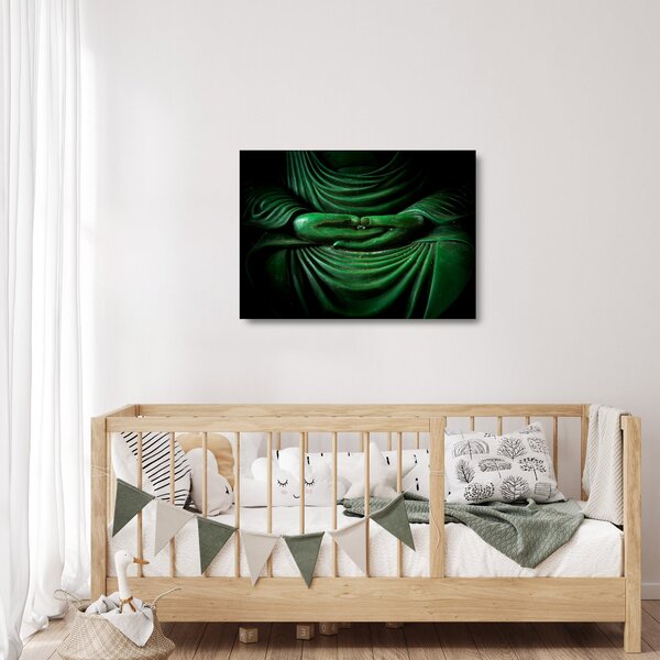 Tablou pe sticlă - Mâna lui Buddha (70x50 cm)