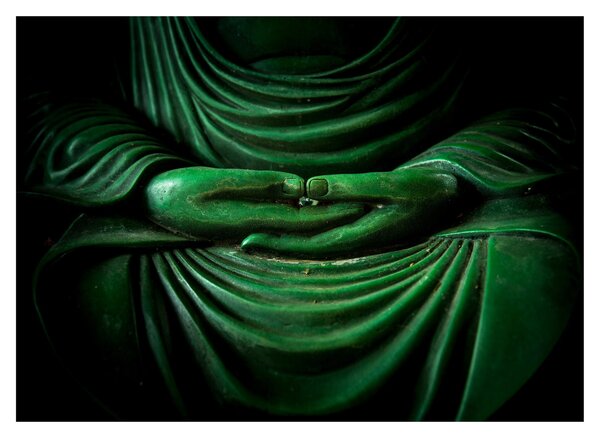 Tablou pe sticlă - Mâna lui Buddha (70x50 cm)