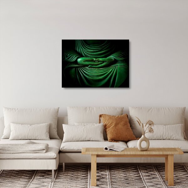Tablou pe sticlă - Mâna lui Buddha (70x50 cm)