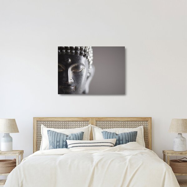 Tablou pe sticlă - Statuia lui Buddha (70x50 cm)